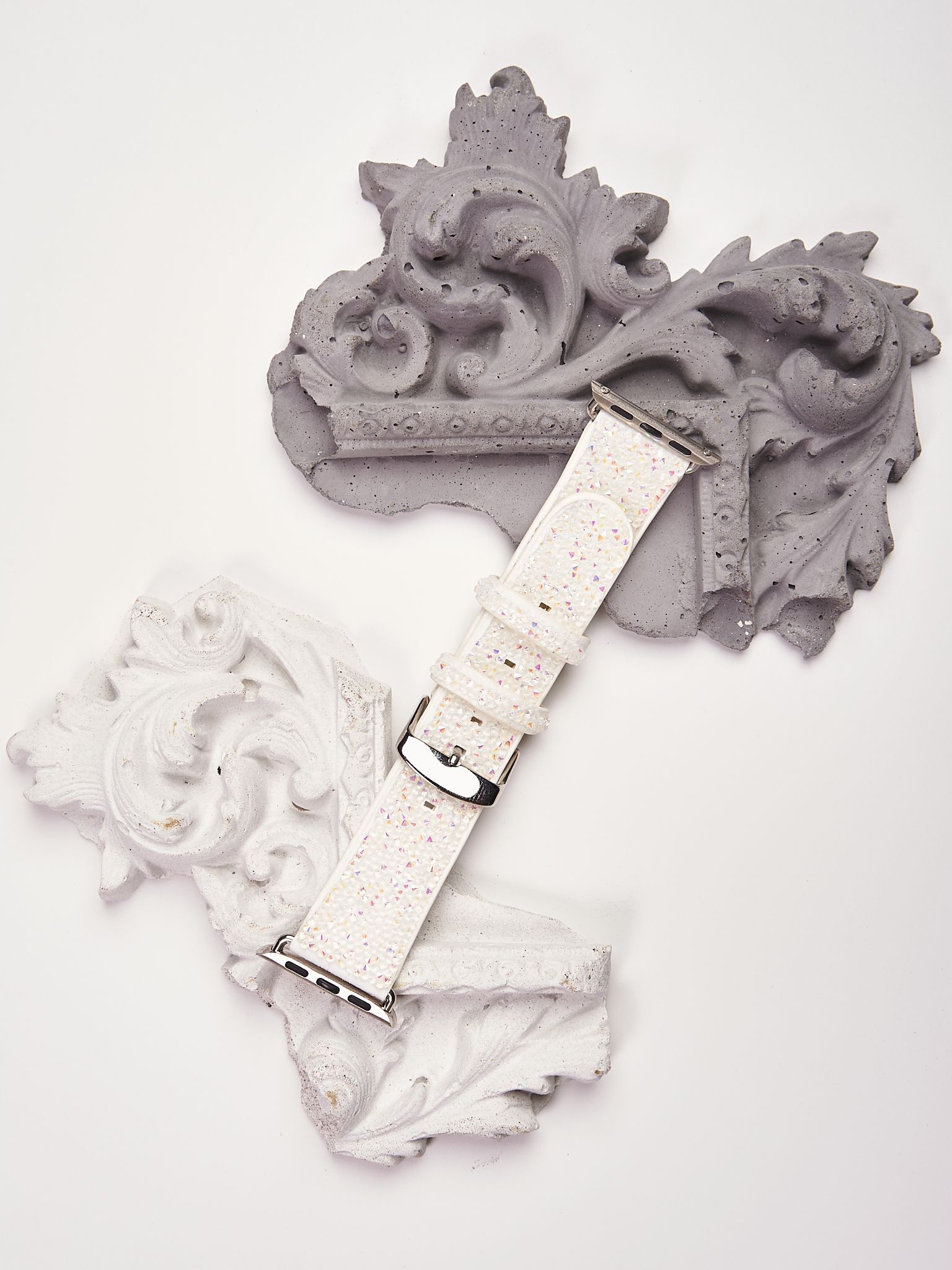 Ремешок для iWatch 38/40/41mm SWAROVSKI (White)