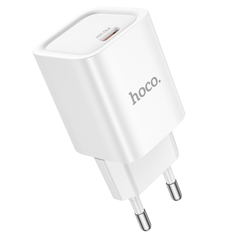 СЗУ (блок) USB-C HOCO C148A Charm PD 30W (белый)