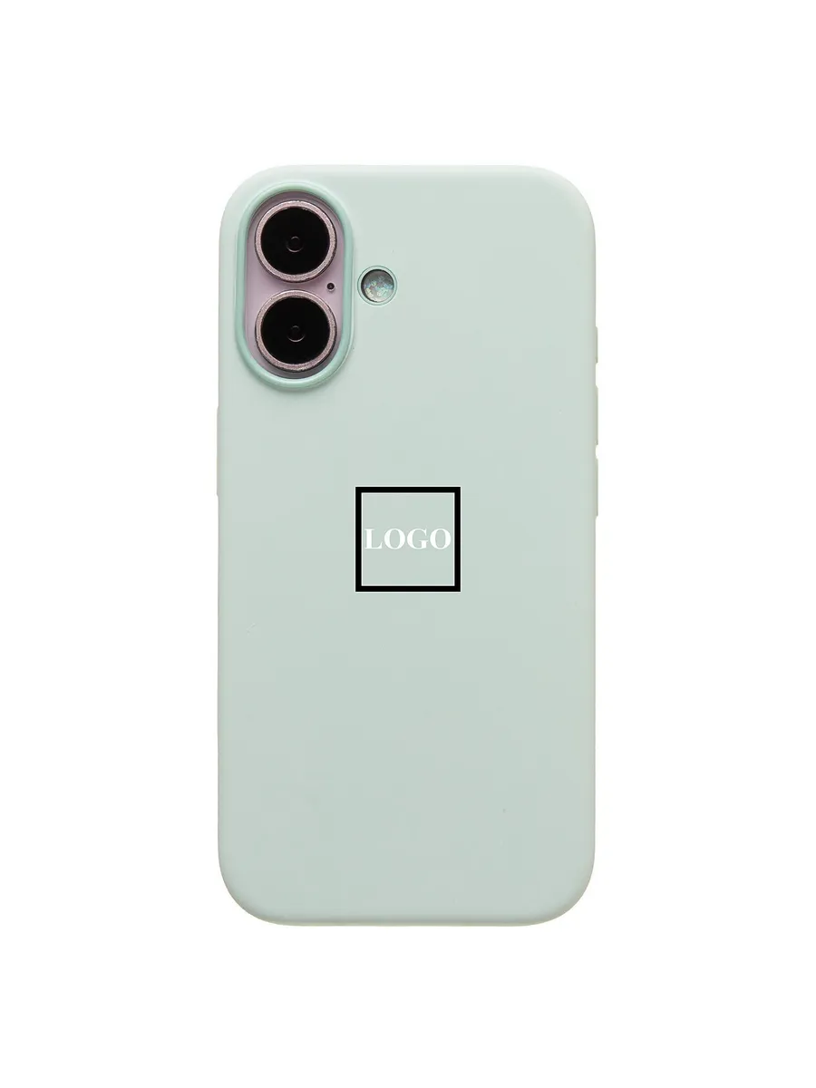 Накладка для iPhone 16 Silicone Case PREMIUM MagSafe (Lake Green)