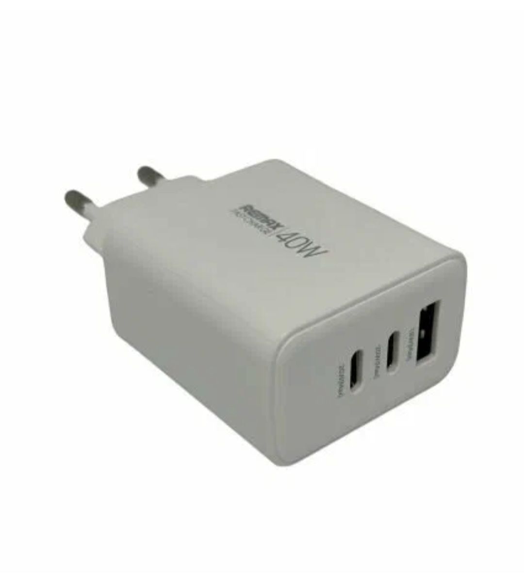 СЗУ (блок) USB 2xC+A Remax RP-U123 Kiddy Series 40W (Белый)