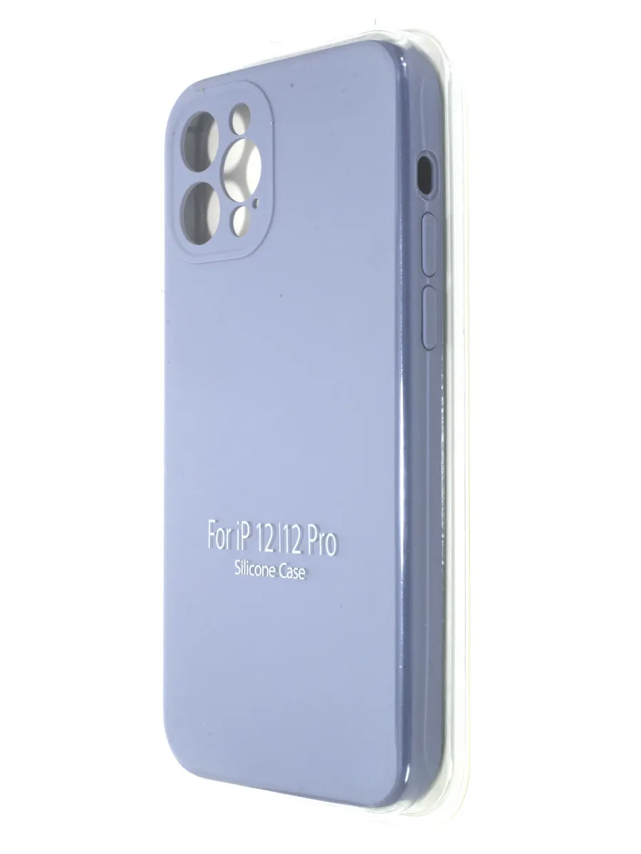 Накладка для iPhone 12 Pro Silicone Case Full Camera (Черный)