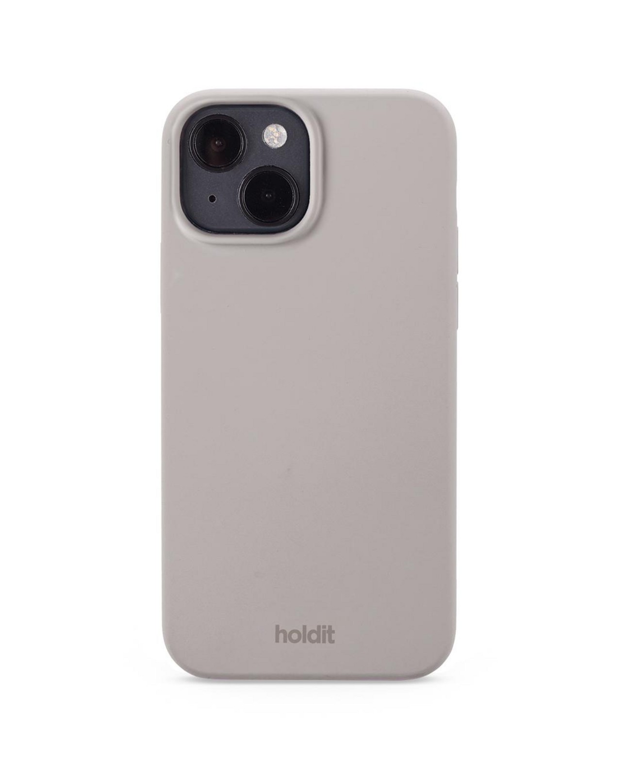 Накладка для iPhone 14 Silicone Case (Темно-серый)