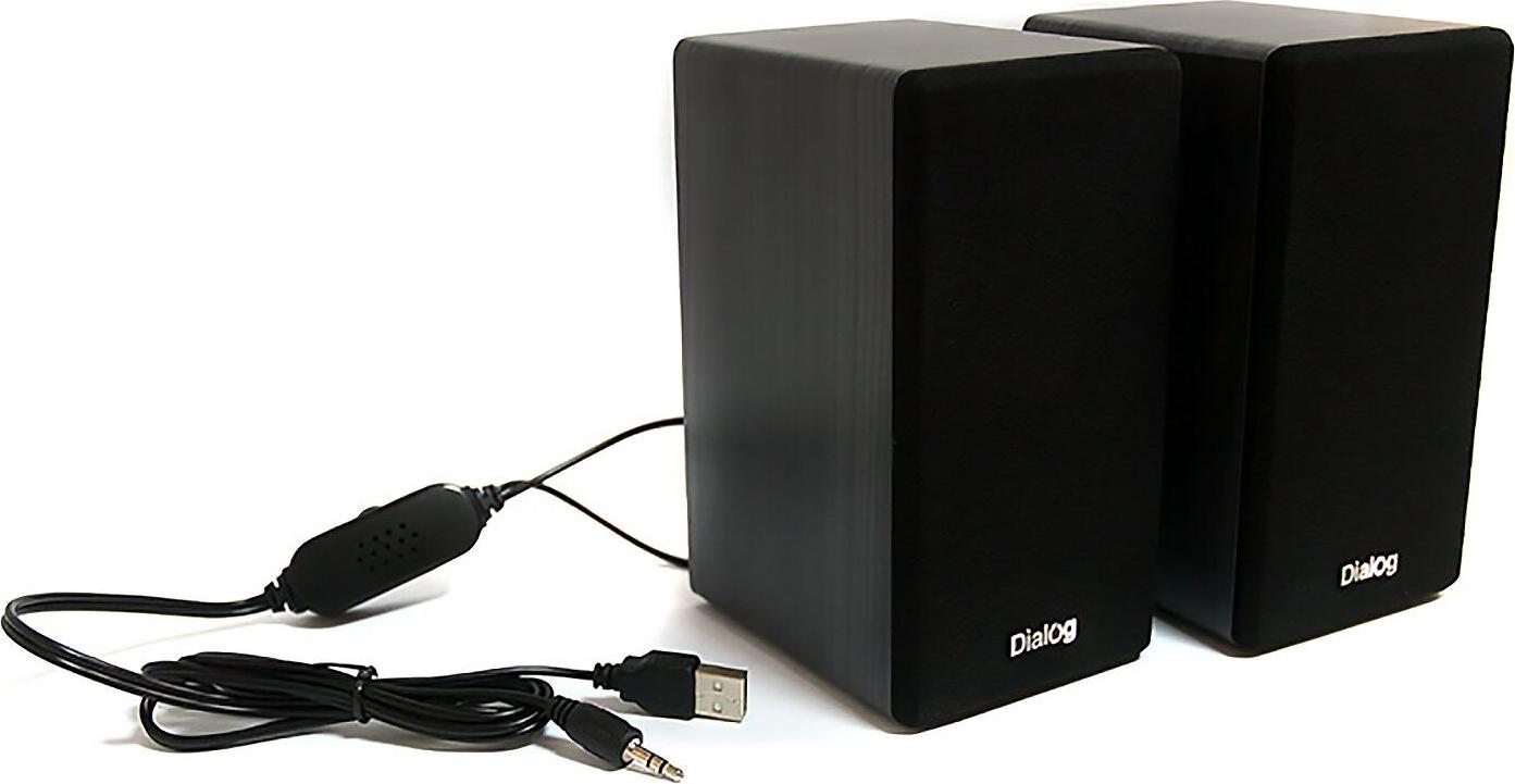 Акустика 2.0 DIALOG Stride AST-20UP /2x3Вт, USB/ (Черный)