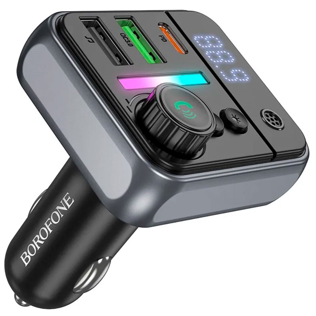 FM модулятор Borofone BC50 /BT/2A+C PD20W/QC3.0/ 38W
