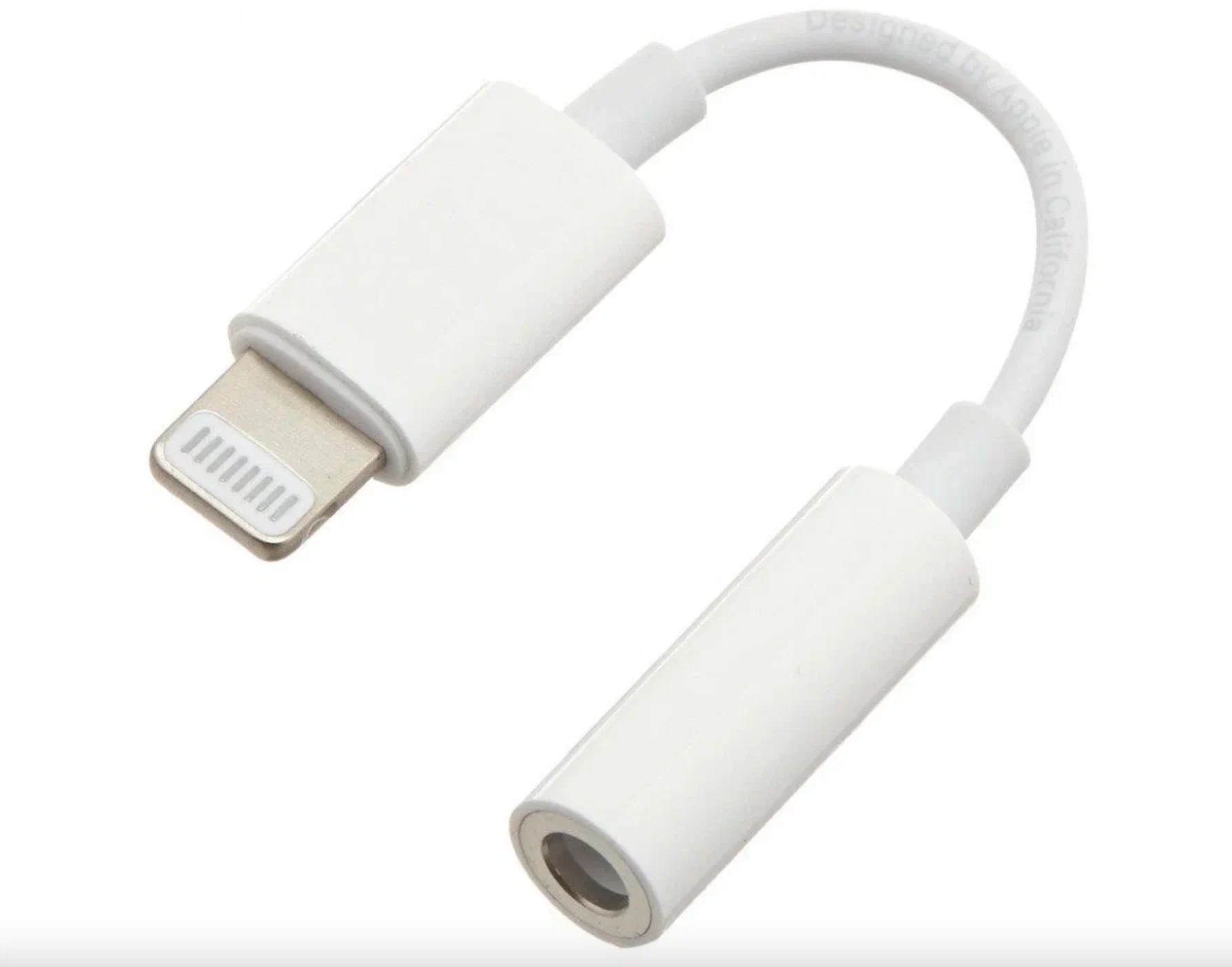 Аудио адаптер (переходник) Lightning 8pin на 3.5 jack с зарядкой Borofone BV7