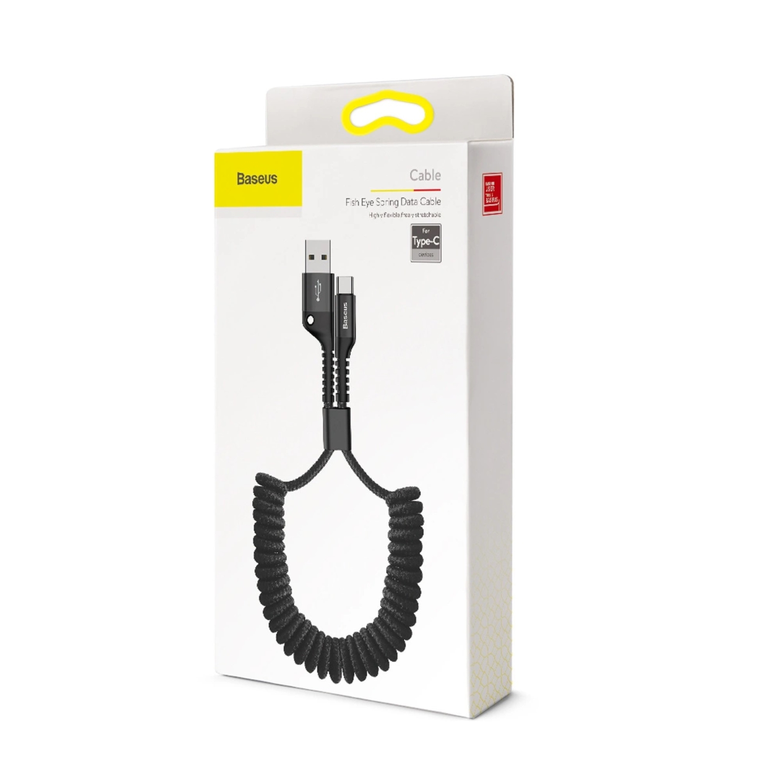 Кабель USB A-C BASEUS CALSR-01 /Спираль/ (Чёрный)