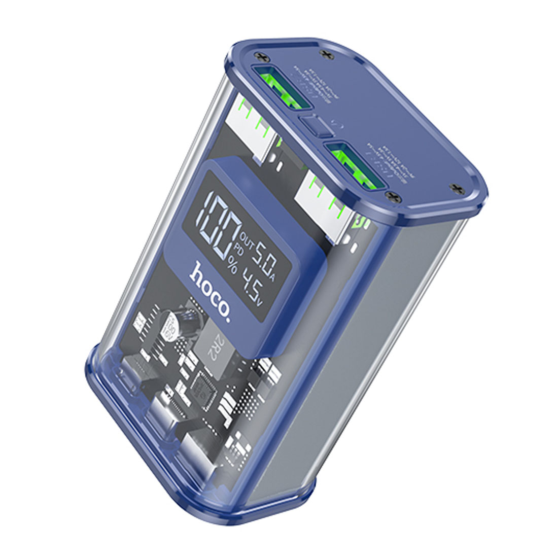Внешний АКБ (Power Bank) 10000mAh 2xA+C HOCO J105 22.5W (Черный)