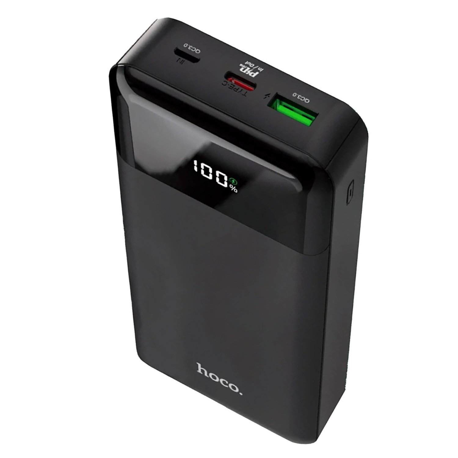 Внешний АКБ (Power Bank) 20000mAh U+C HOCO J102A PD20+QC3.0 (Черный)