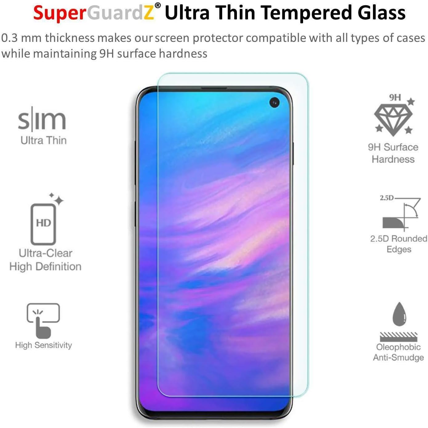 Защитное стекло 3D Samsung Galaxy S10e G970 MB 0.4K (черный)