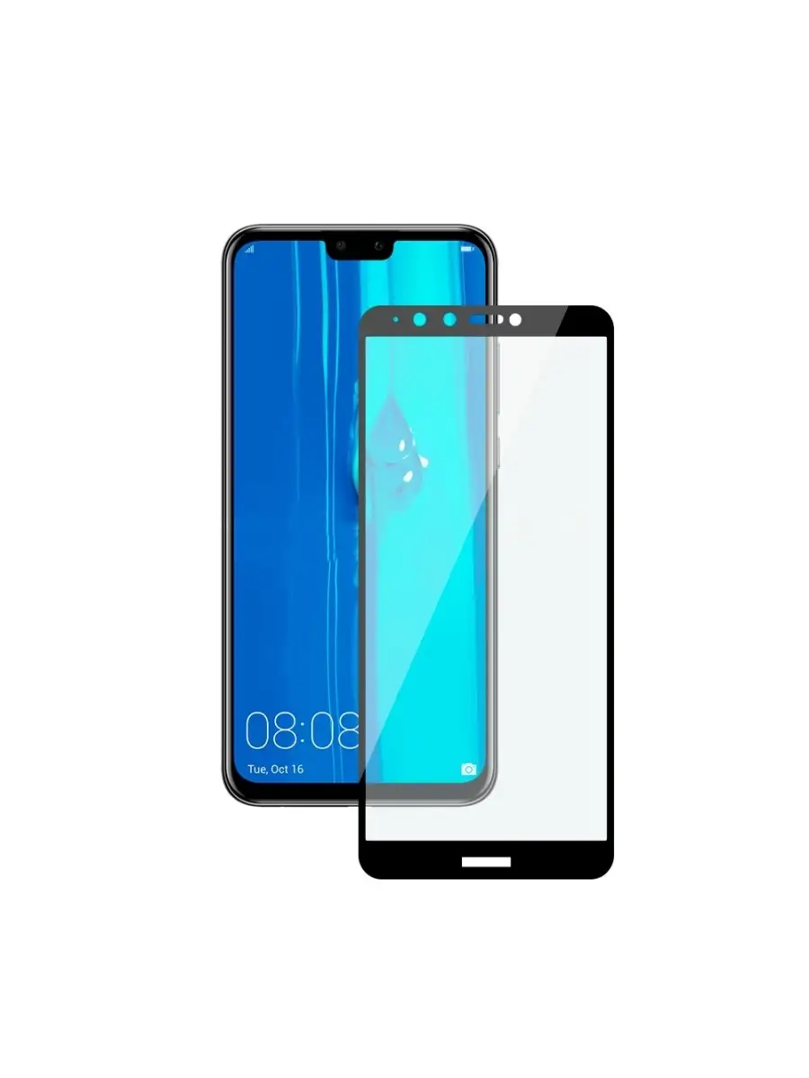 Защитное стекло 3D Huawei Y9 2018 MB 0.4K (чёрный)