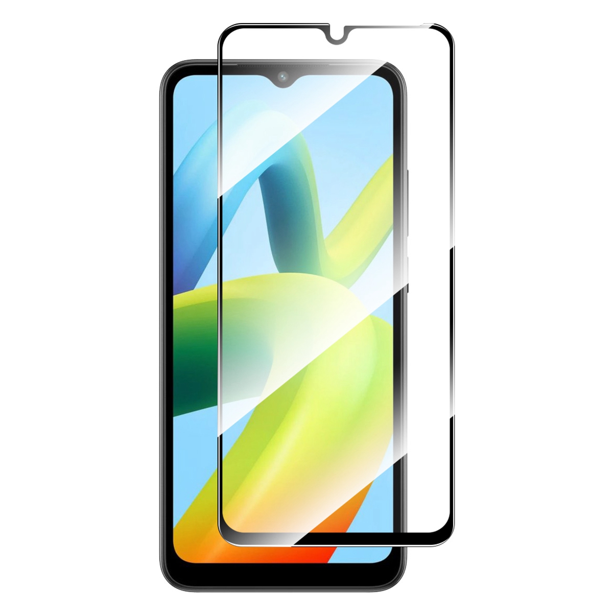 Защитное стекло 3D Xiaomi Redmi A1+ Plus OG (Чёрный)