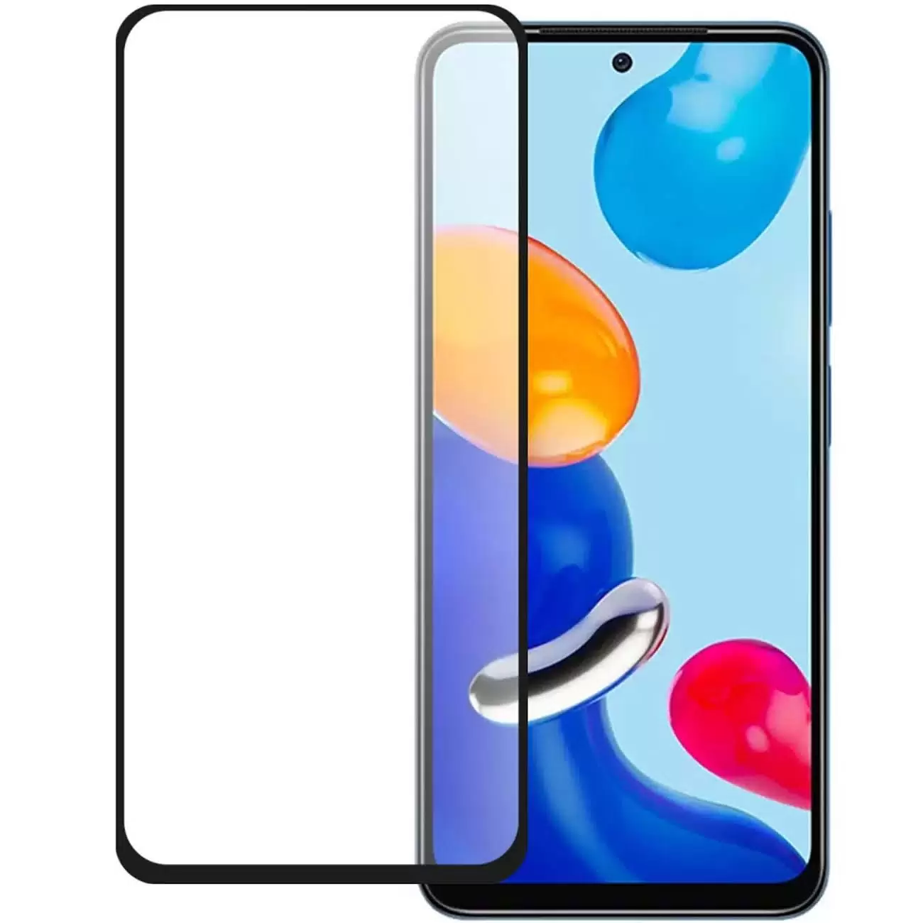 Защитное стекло 3D Xiaomi Redmi Note 11 4G / Redmi 10 MB 0.4K (чёрный)
