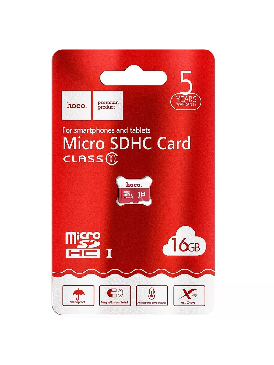 Карта памяти MicroSD 16Gb HOCO Class 10