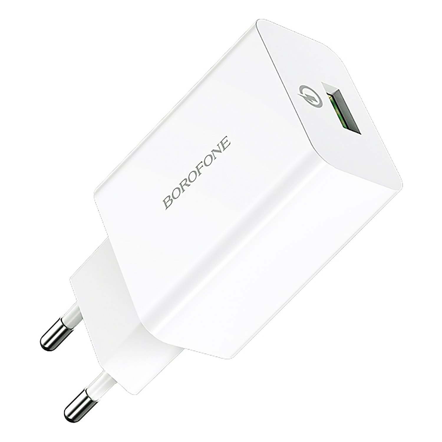 СЗУ (комплект) USB A-C BOROFONE BA21A QC3.0 18W (Белый)