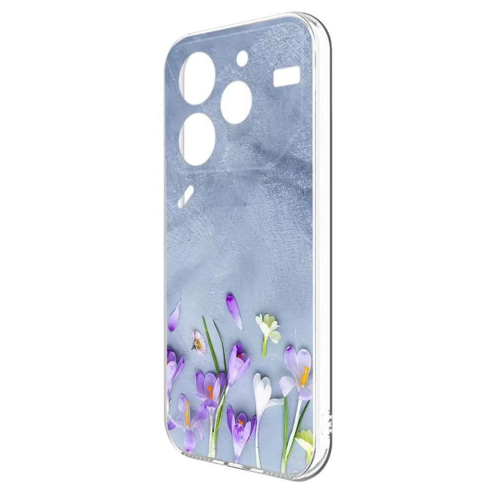 Накладка для Xiaomi Redmi 13 Krutoff Clear Case (Черный)