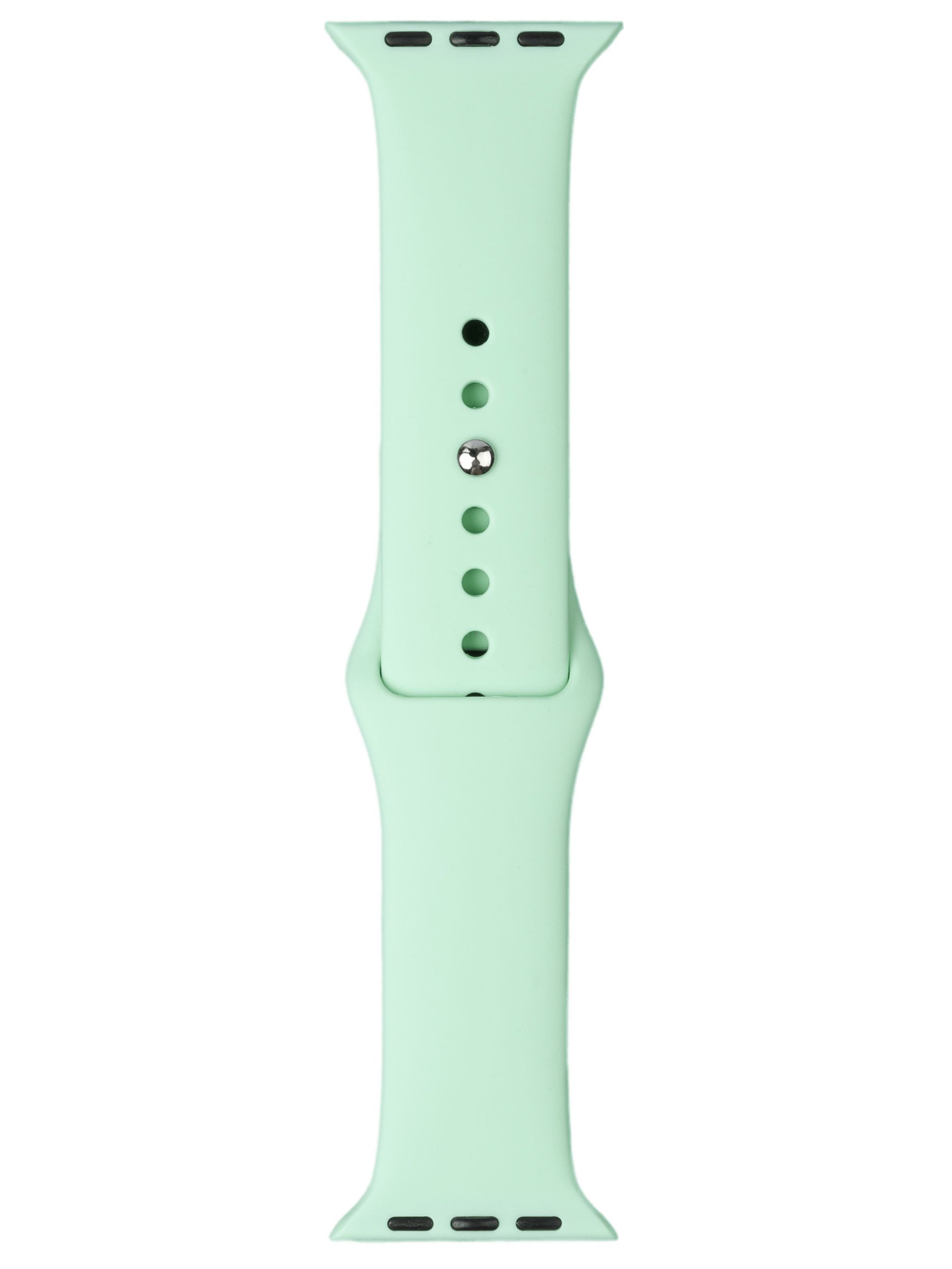 Ремешок Apple watch 38/40mm "Силикон" размер M (Светло-зеленый)