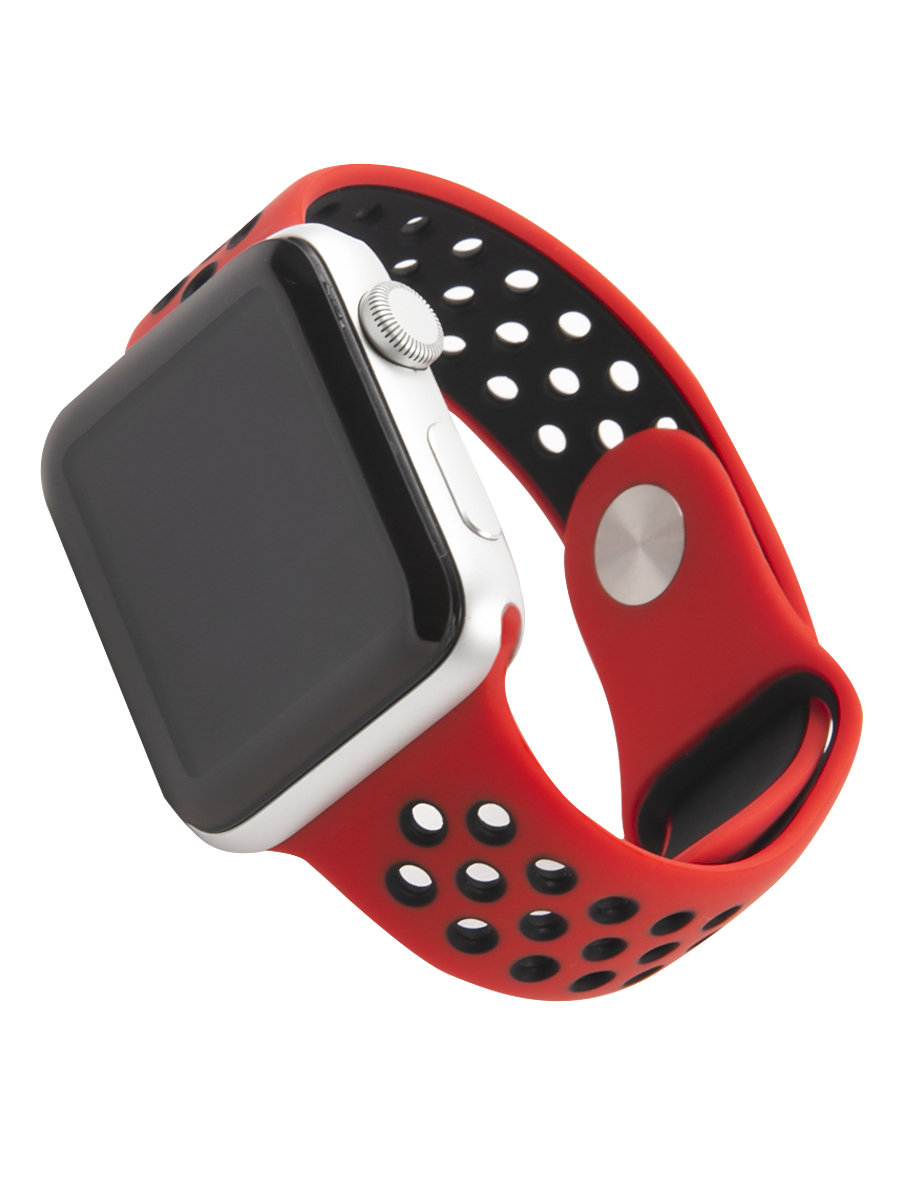 Ремешок для Apple Watch 38/40mm M силикон (Красный)