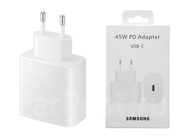 СЗУ (Блок) USB-C Samsung EP-TA845 45W (Белый)
