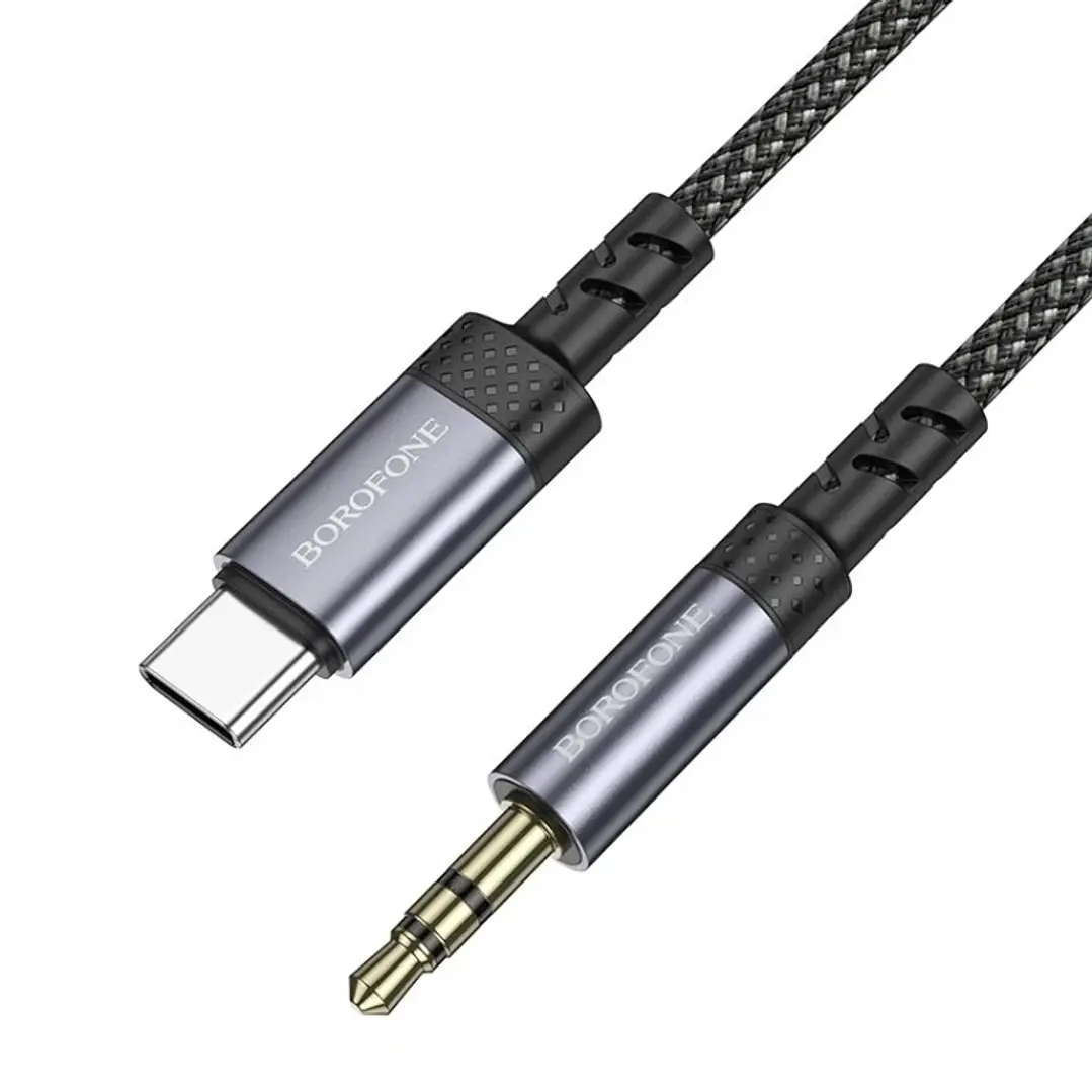 Кабель AUX USB-L TO 3.5MM BOROFONE BL24 1m (Черный)