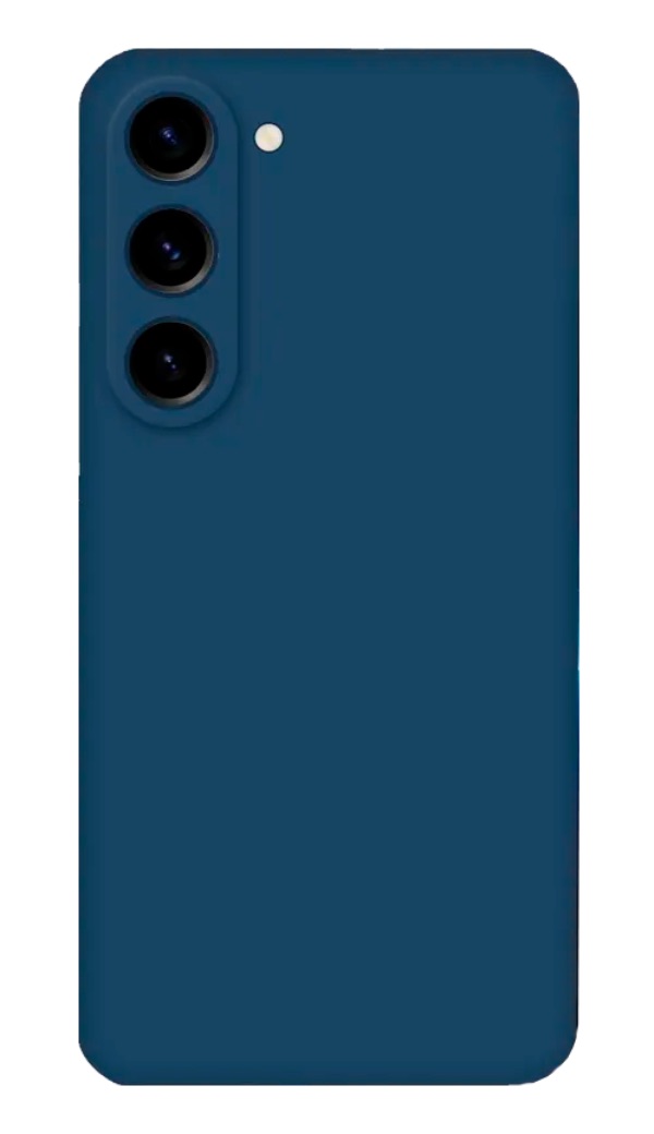 Накладка для Samsung S24+ Silicone cover Premium (Синий)