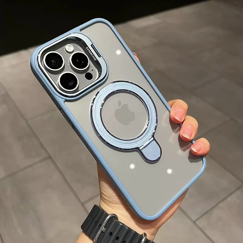 Накладка для iPhone 12 Pro с держателем для карт TPU /техпак/ (Синий)