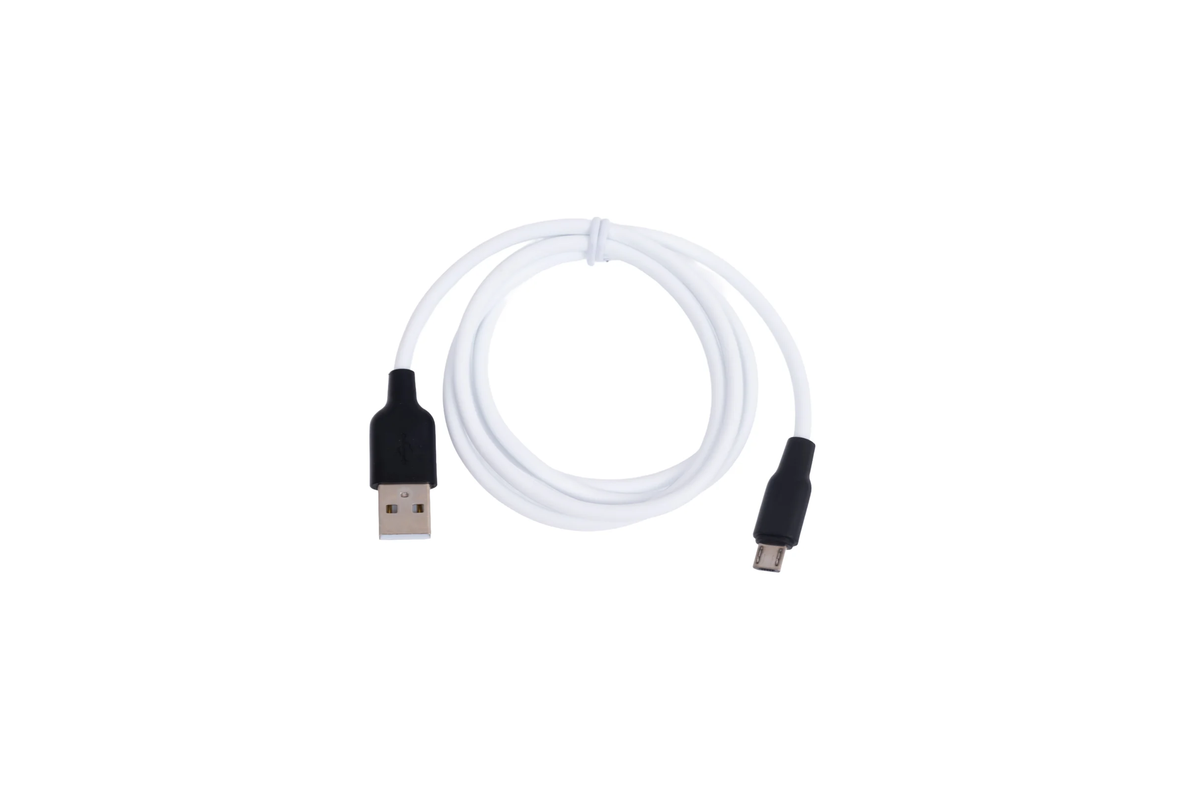 Кабель USB A-L Hoco X21 Silicone 2m (Белый/Черный)