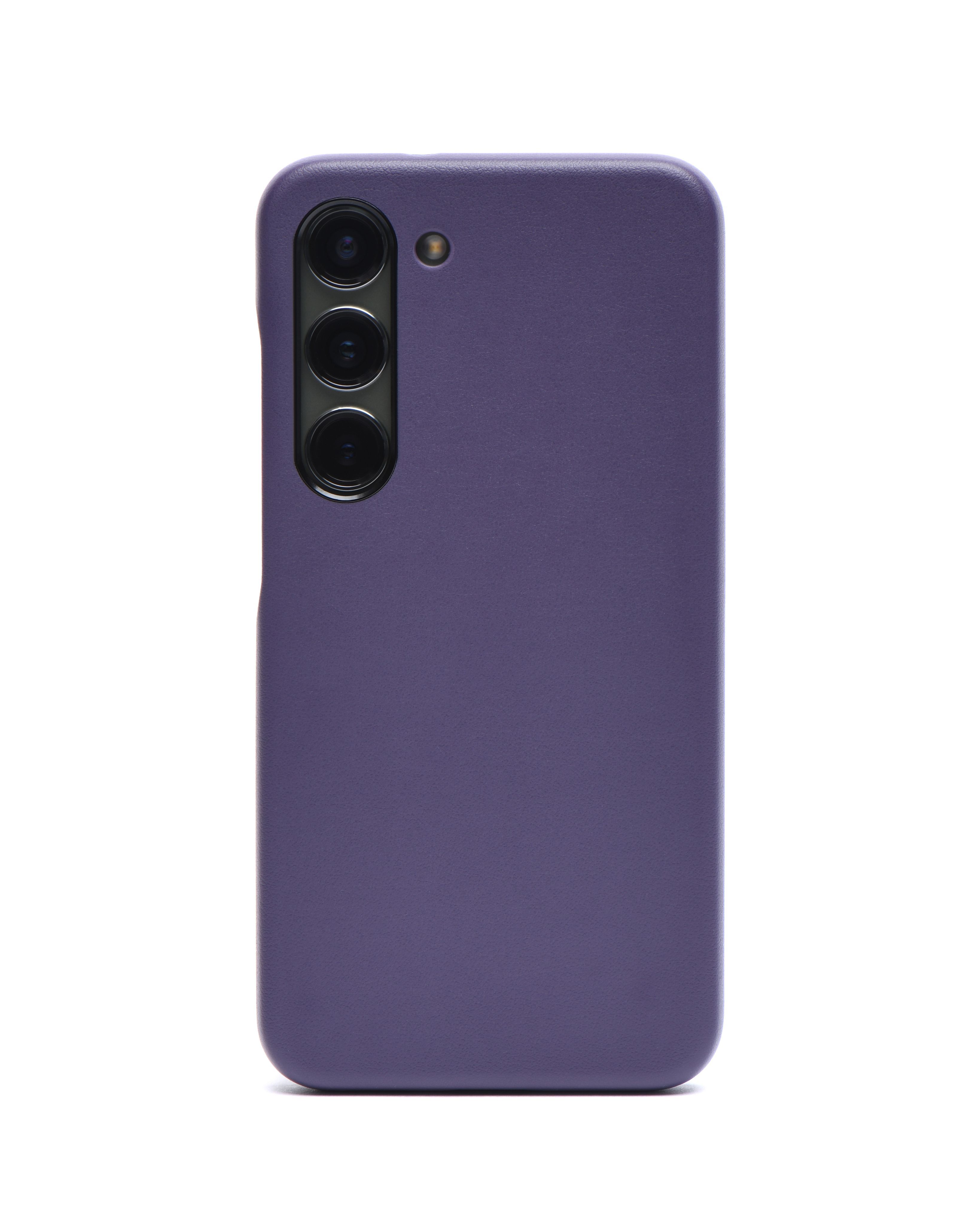 Накладка для Samsung S23+ LEATHER CASE (Фиолетовый)
