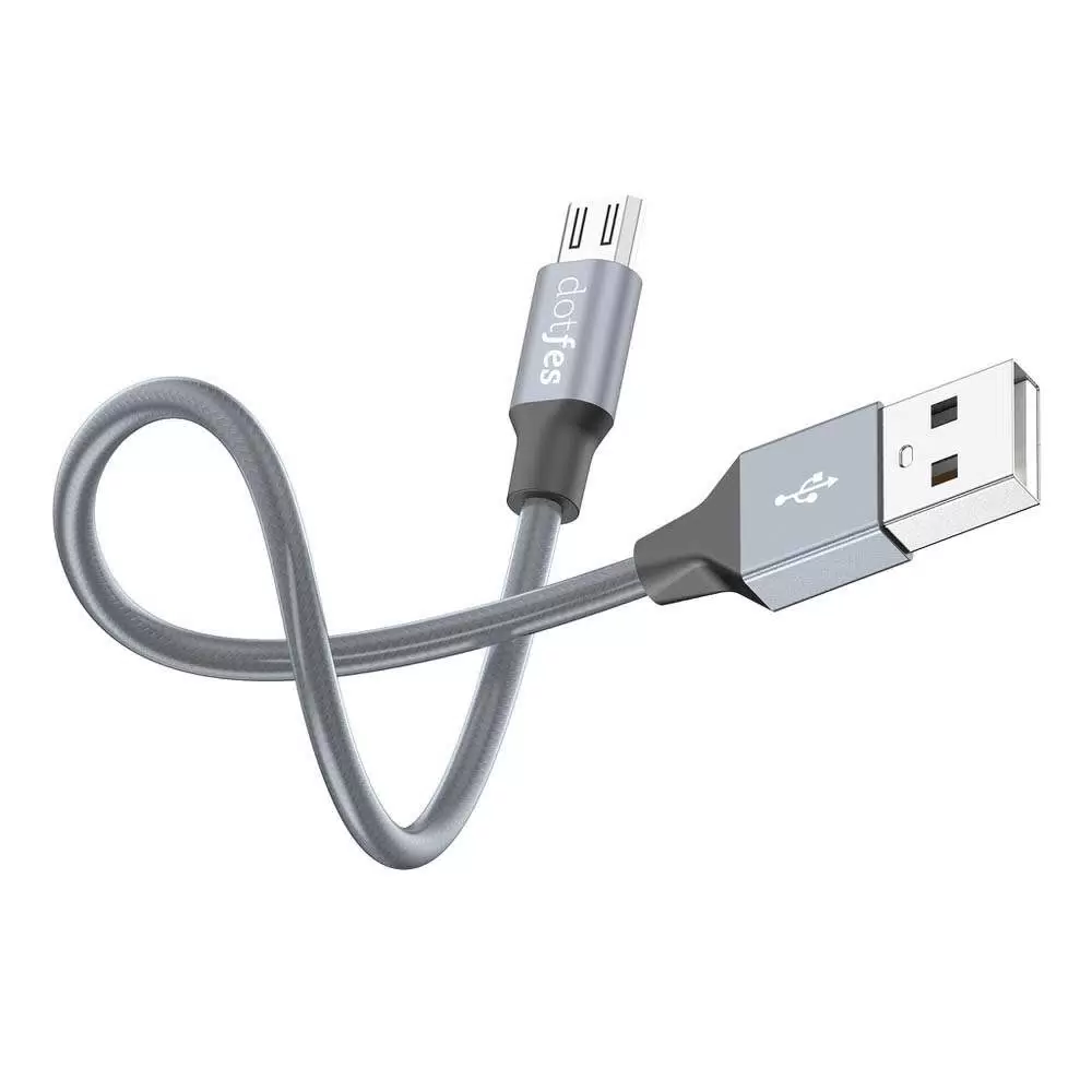 Кабель USB micro dotfes A03M (1m) (Белый)