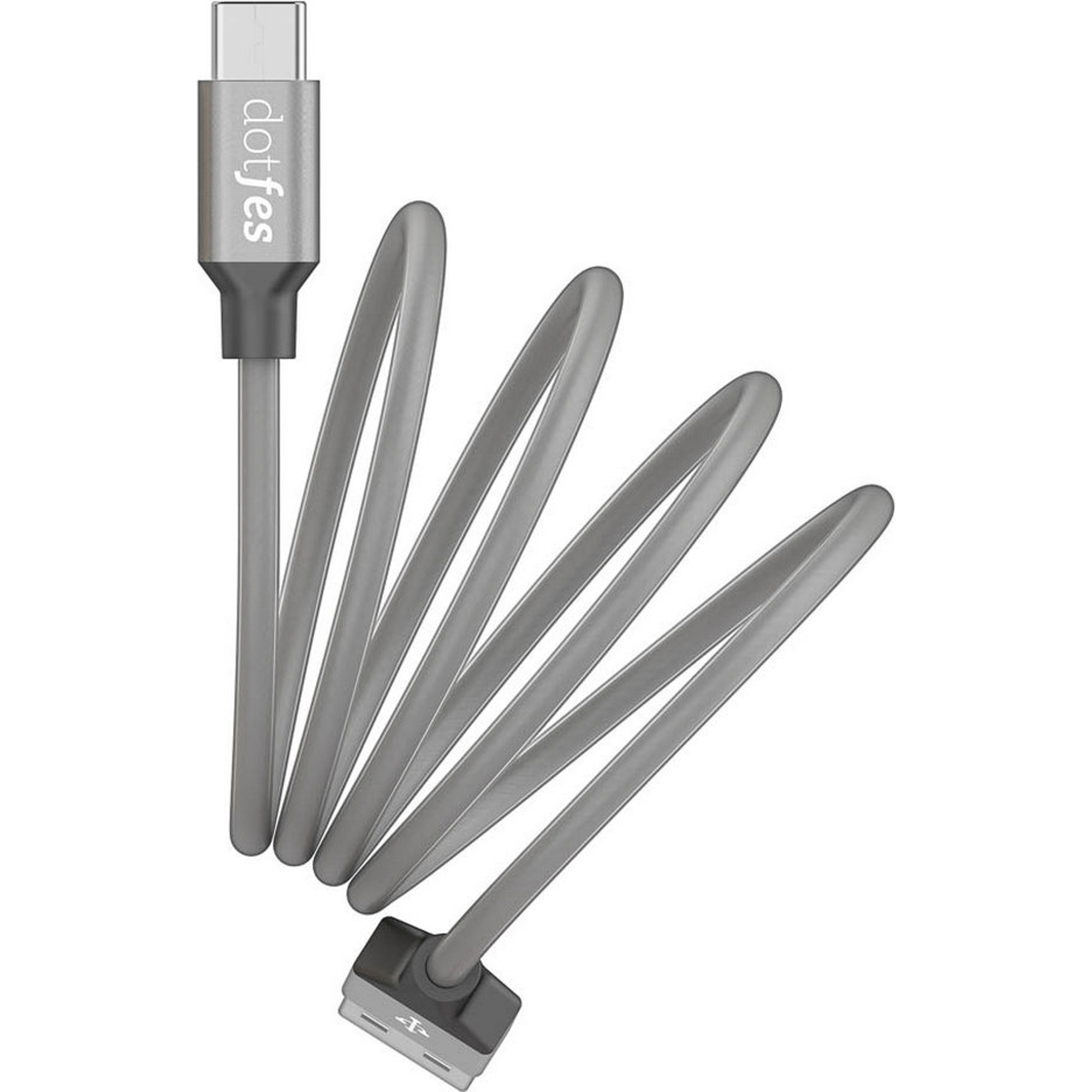 Кабель USB Type-C dotfes A03T Frosted (1m) tarnish