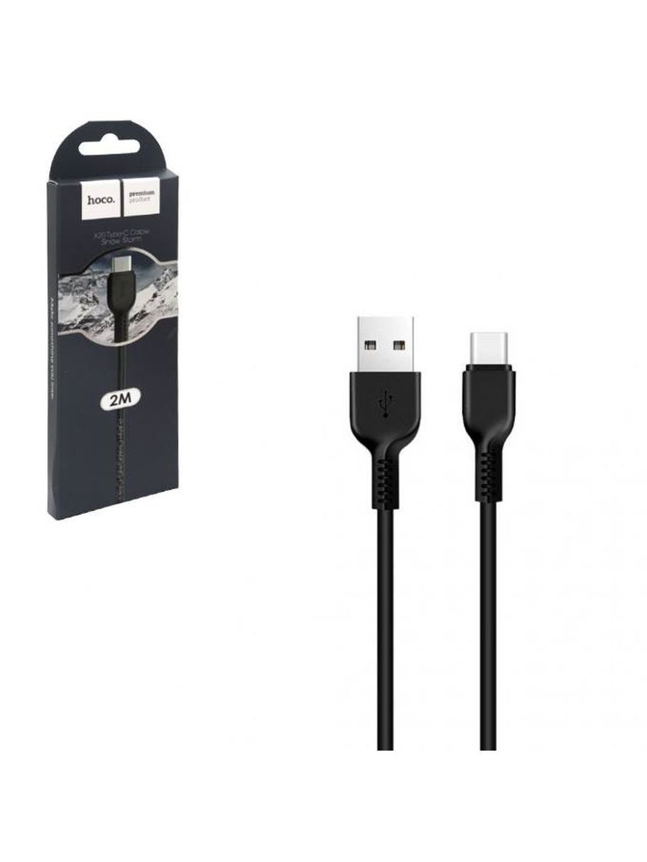 Кабель USB Type-c Hoco X20 2m (Чёрный)