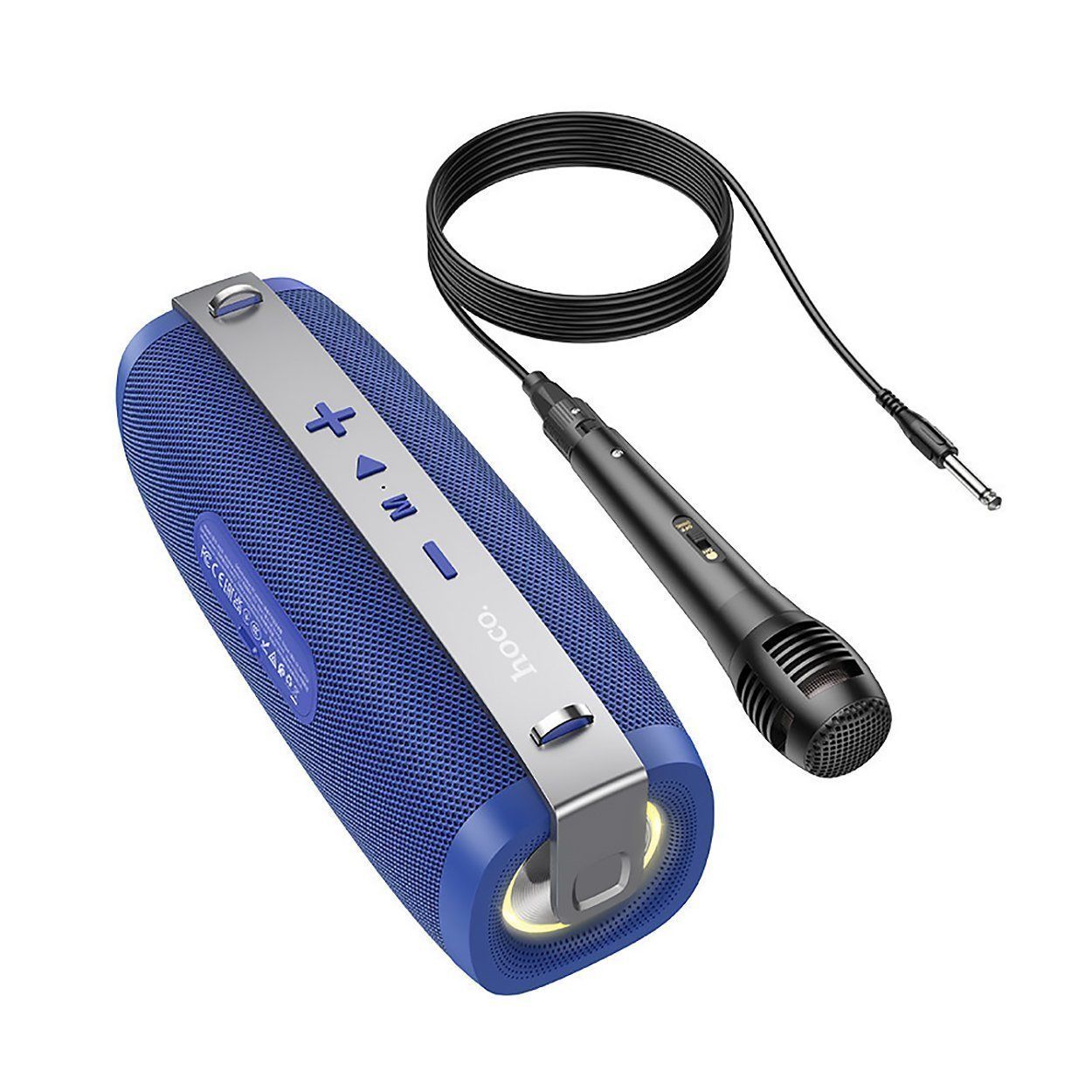 Колонка bluetooth HOCO BS55 /микрофон/ (Синий)