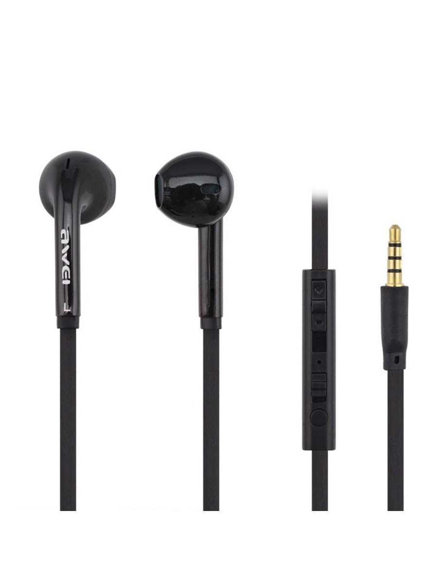 Наушники Awei ES-15Hi mic+remote (Черный)