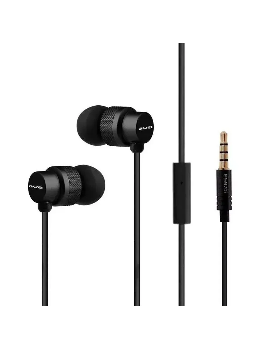 Наушники Awei ES-970i with mic (Черный)