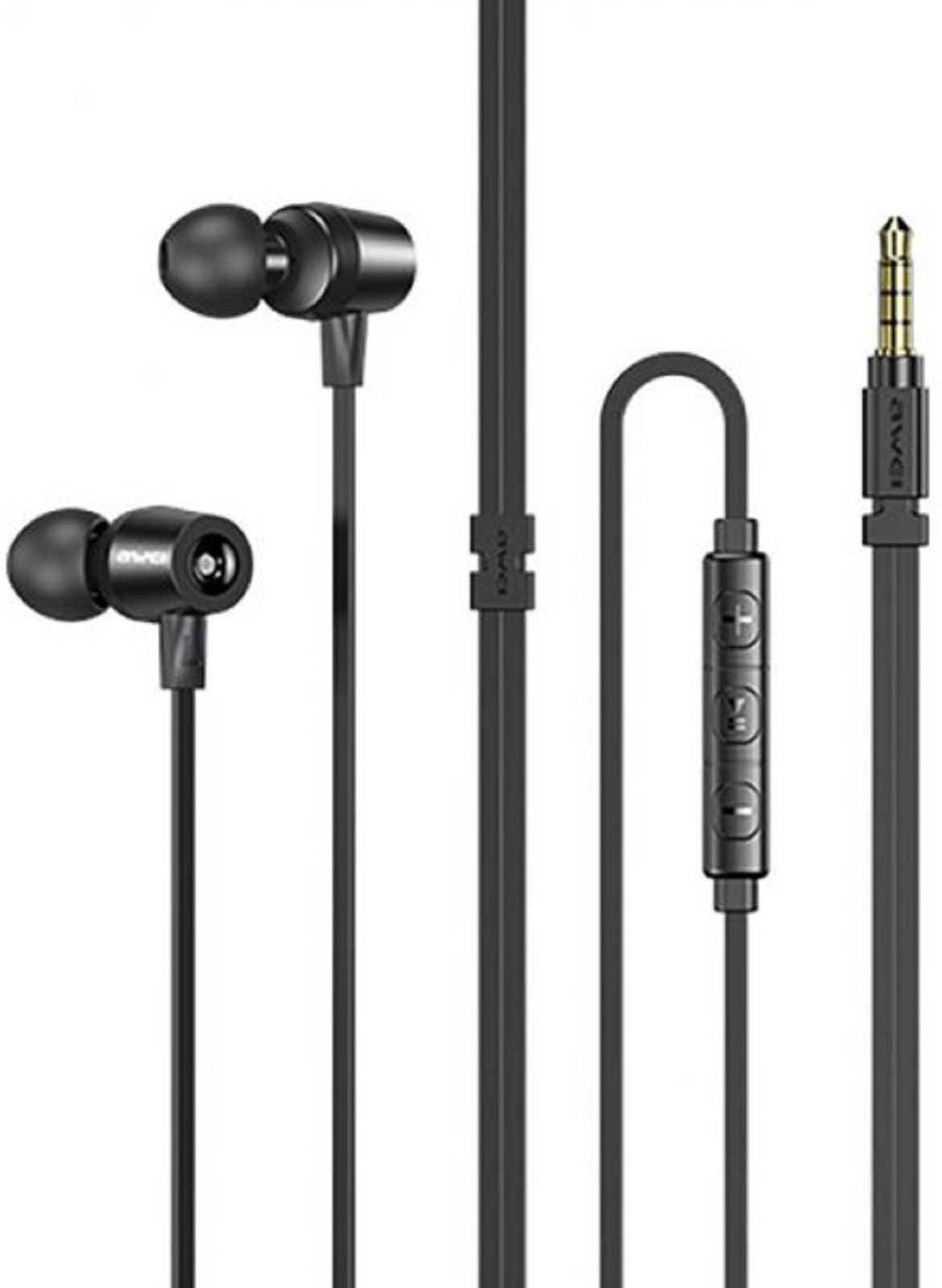 Наушники Awei L1 mic+remote (Черный)