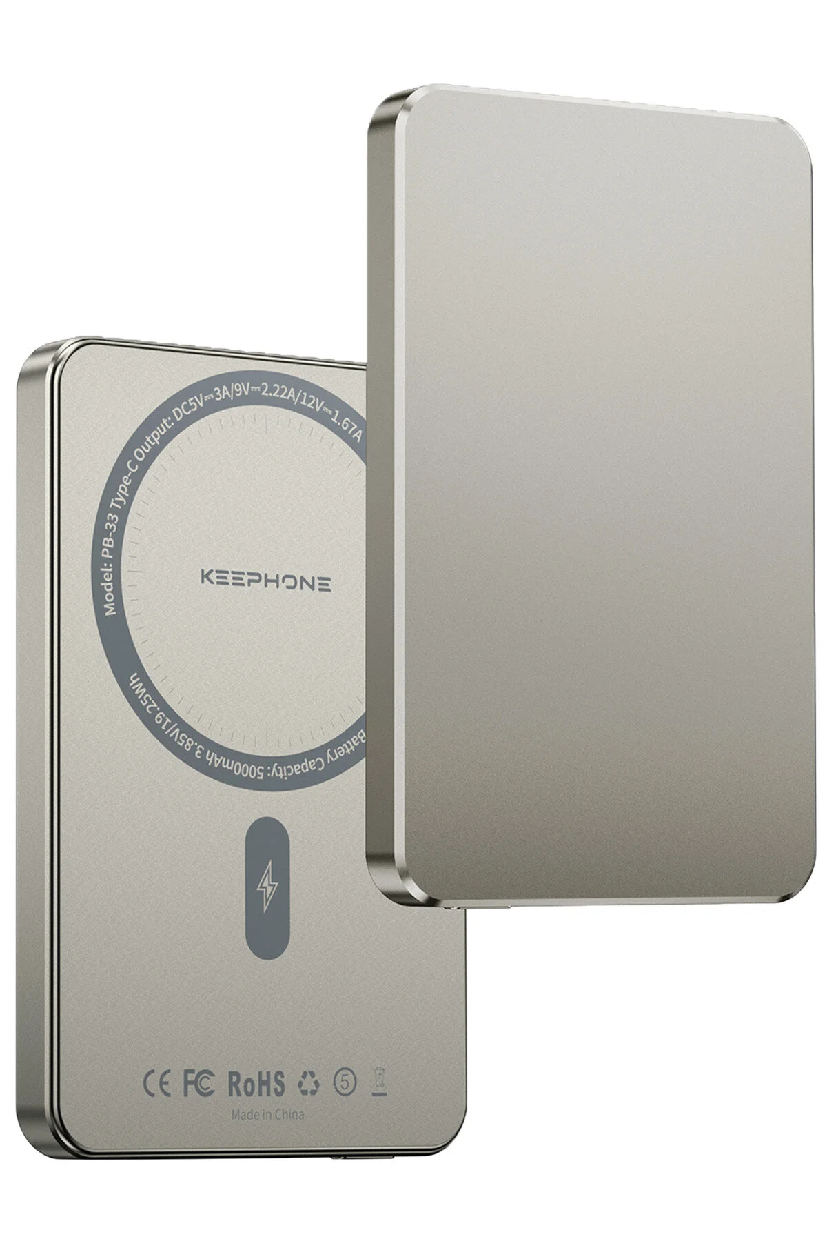 PowerBank MagSafe 5000mAh KEEPHONE LUCCI (TITAN)