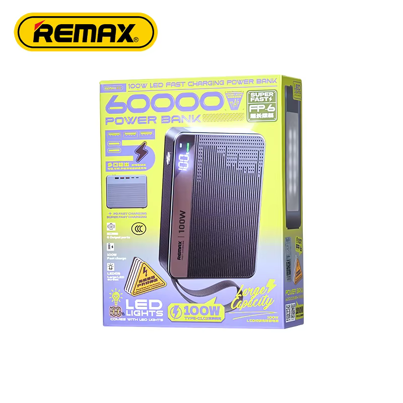 Внешний АКБ (Power Bank) 60000mAh REMAX FP-6 100W (Синий)