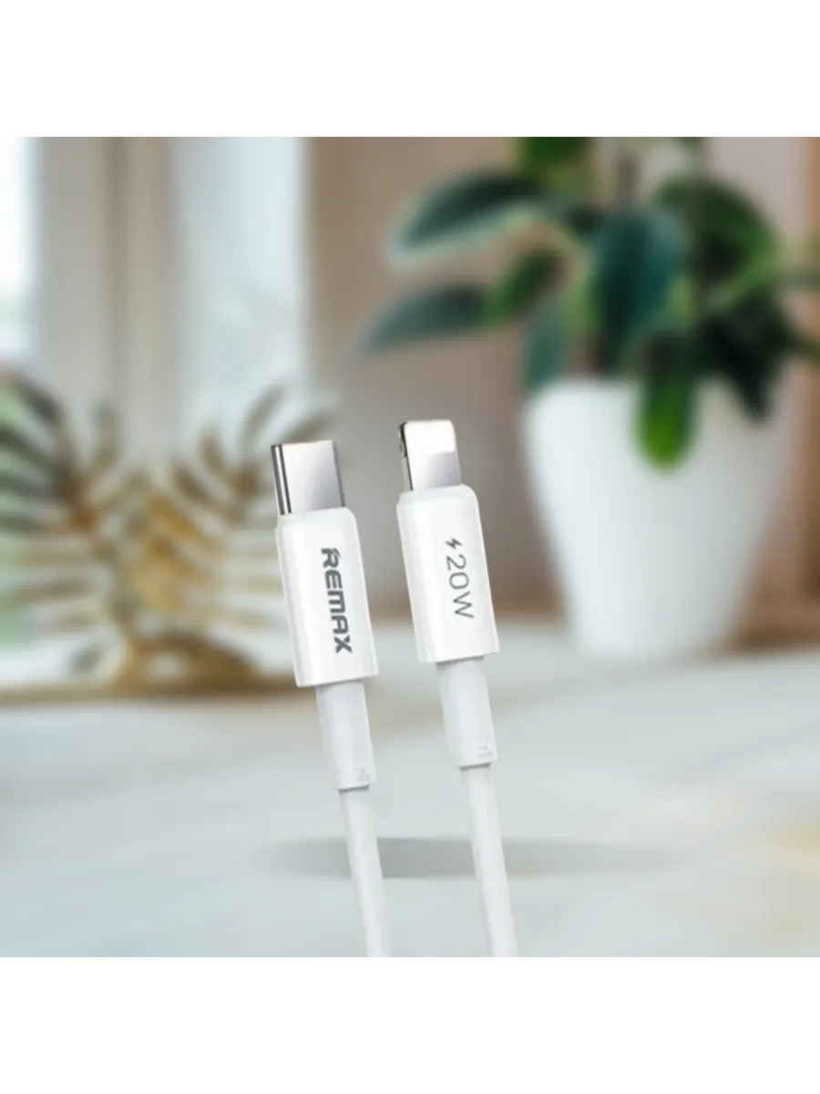 Кабель USB C-L REMAX RC-C026 Donfon 20W (Белый)