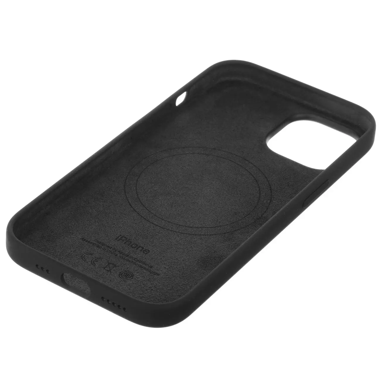 Накладка для iPhone 15 Silicone Case (Черный)