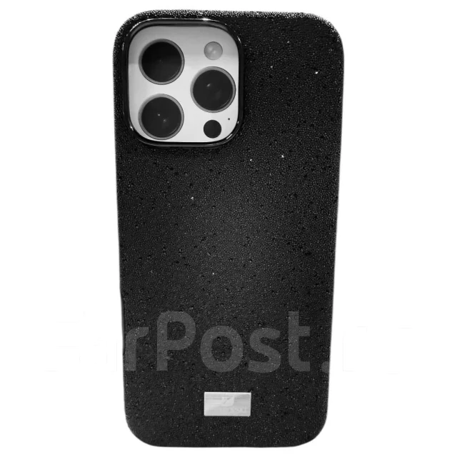 Накладка для iPhone 16 SWAROVSKI (Black)
