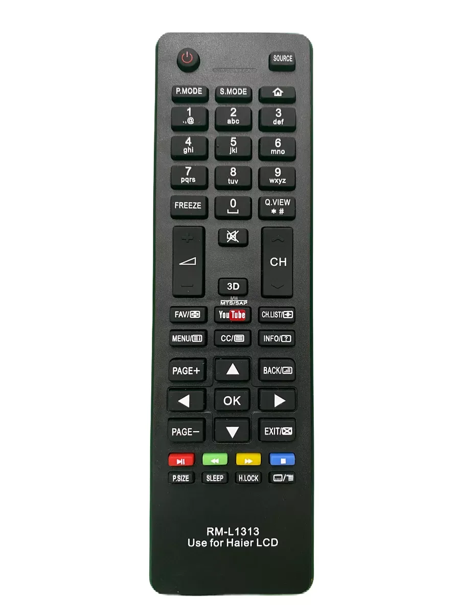 HAIER RM-L1313 universal - (корпус типа HTR-A18EN) TV с кнопкой Youtube и 3D