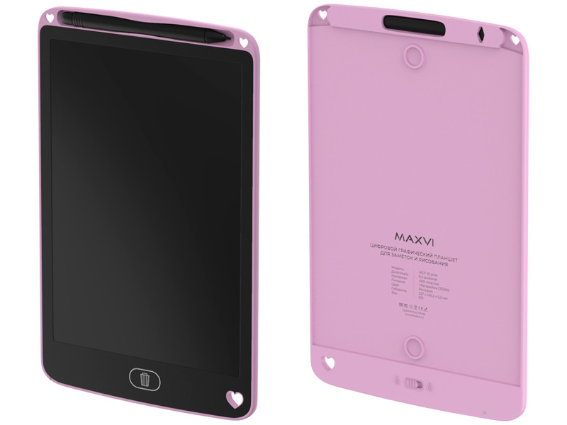 Графический планшет Maxvi MGT-02 (Розовый)