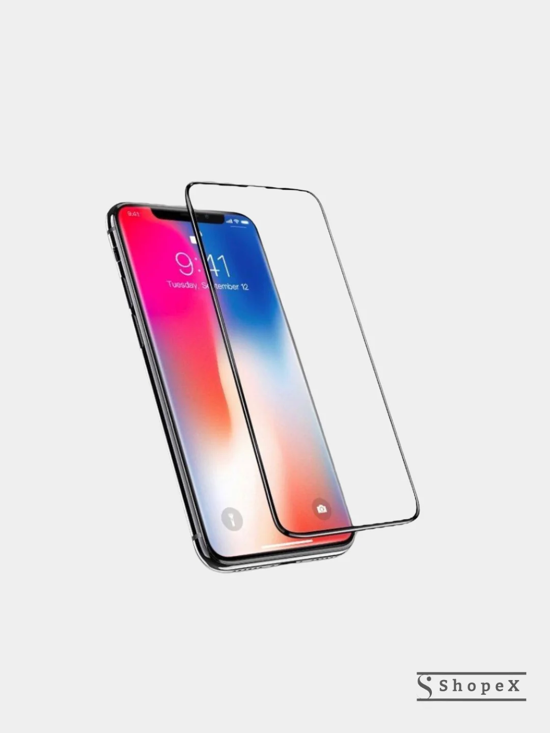 Защитное стекло 3D Apple iPhone X/Xs/11 Pro Hoco A12 (Черный)