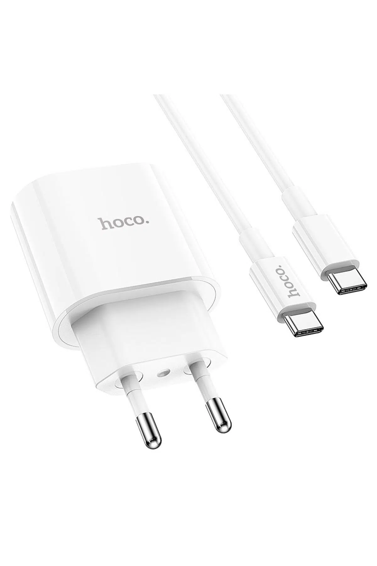 СЗУ (комплект) USB-C + USB C-C HOCO C94A PD20W (Белый)