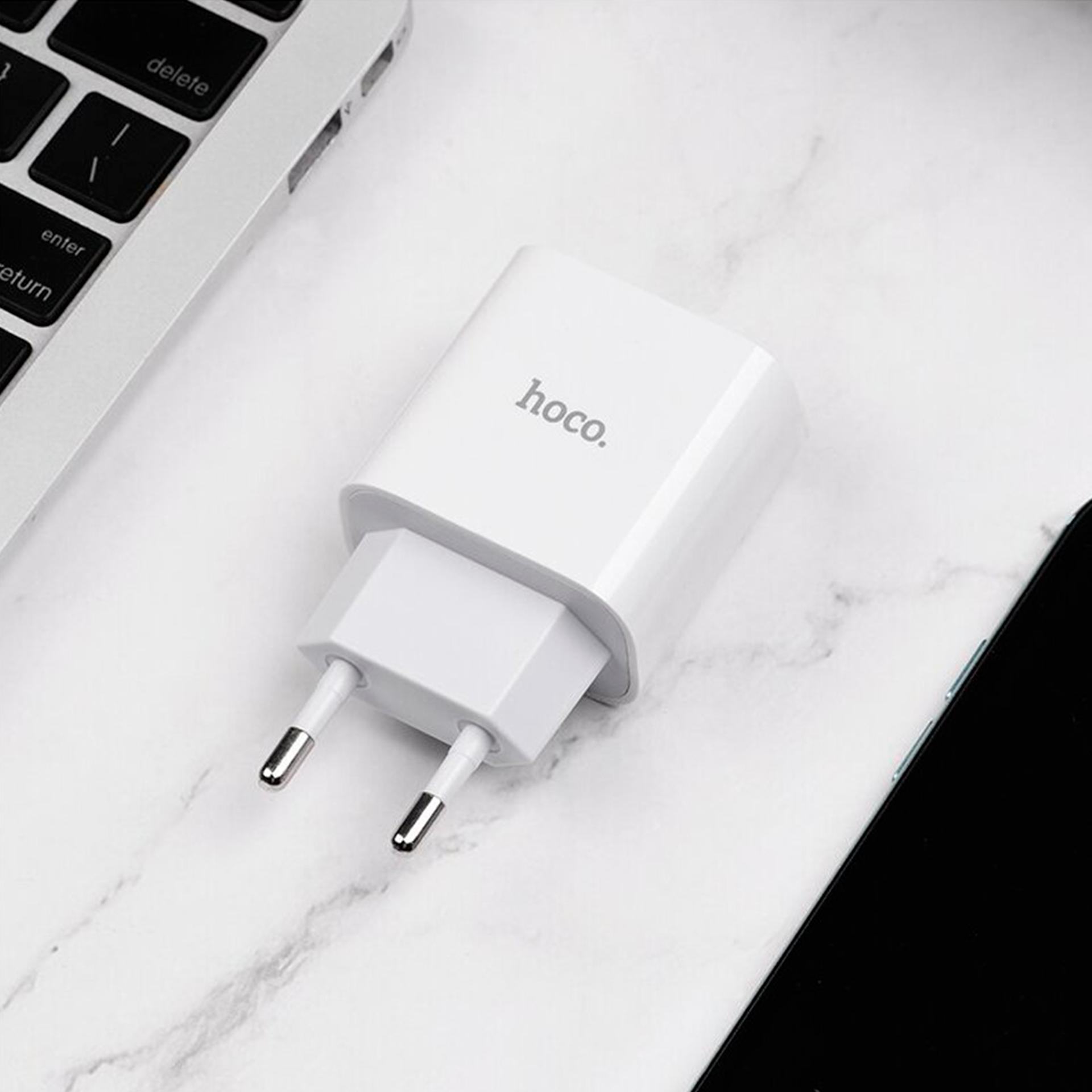 СЗУ (блок) USB-C HOCO C76A Plus PD20W (Белый)