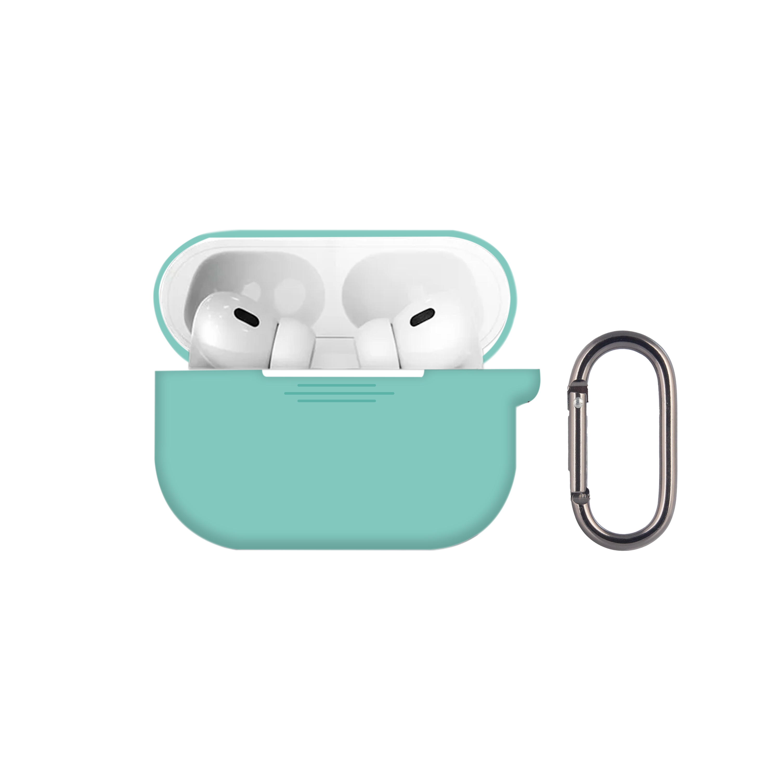 Накладка для AirPods 3 /с карабином/ (Бирюзовый)