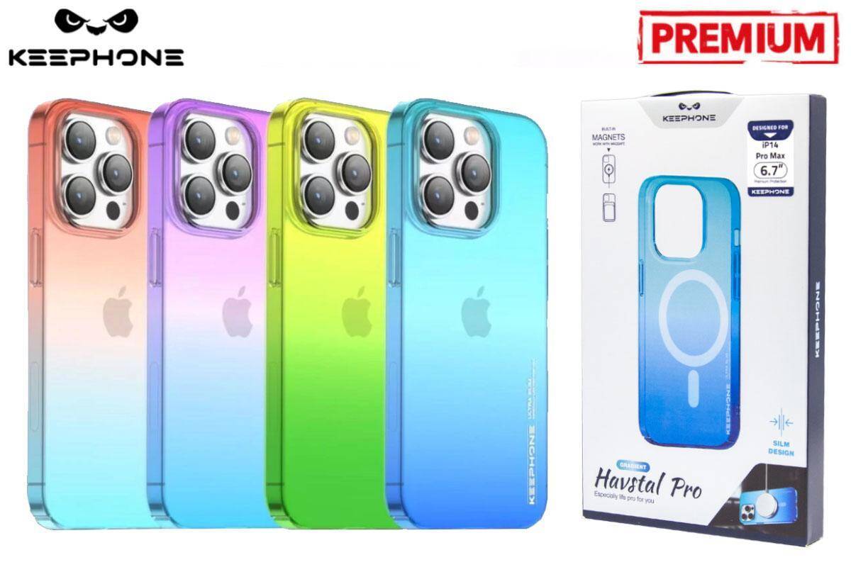 Накладка для iPhone 14 KEEPHONE Havstal Pro (Yellow/Green)