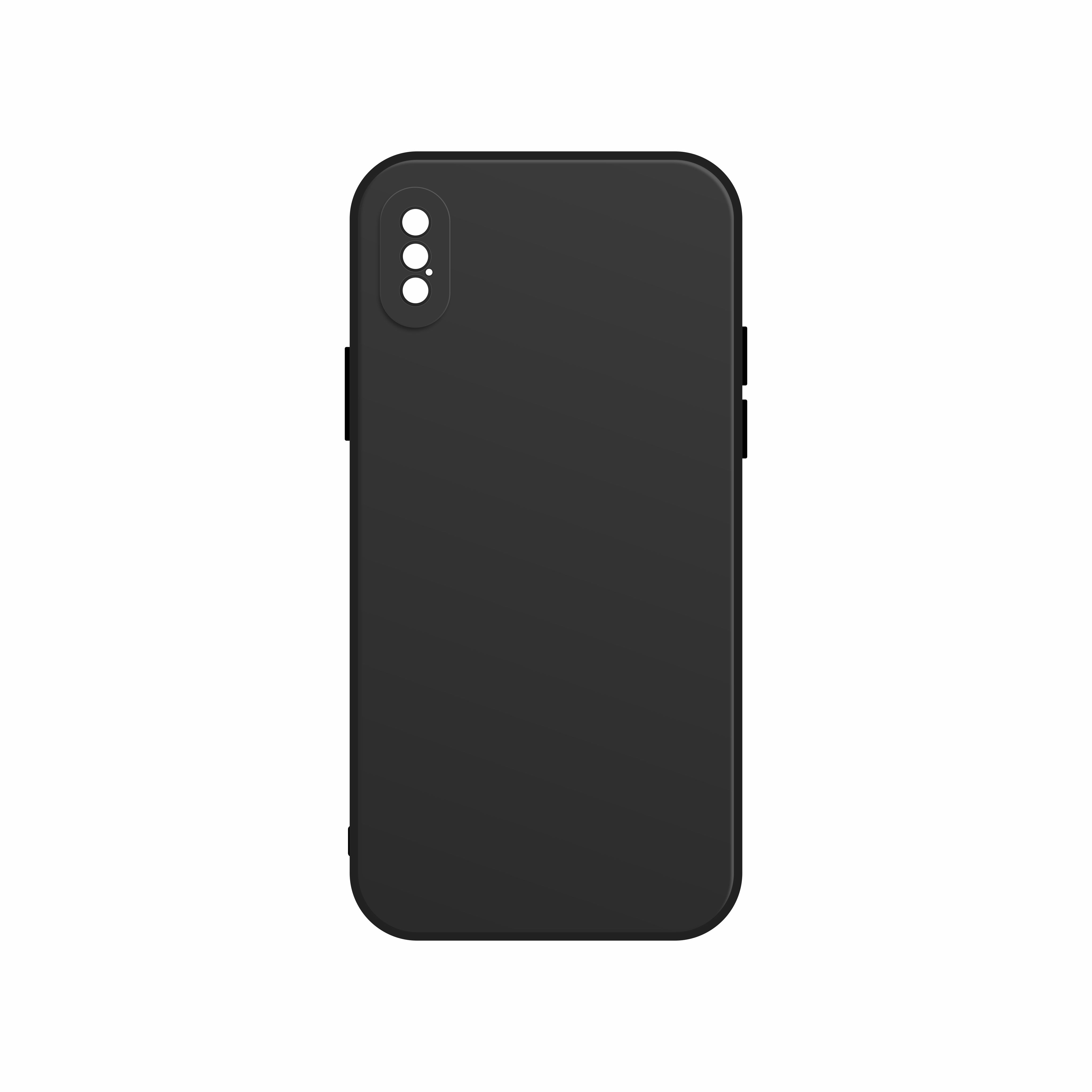Накладка для iPhone X/XS Silicone Case Full Camera (Белый)