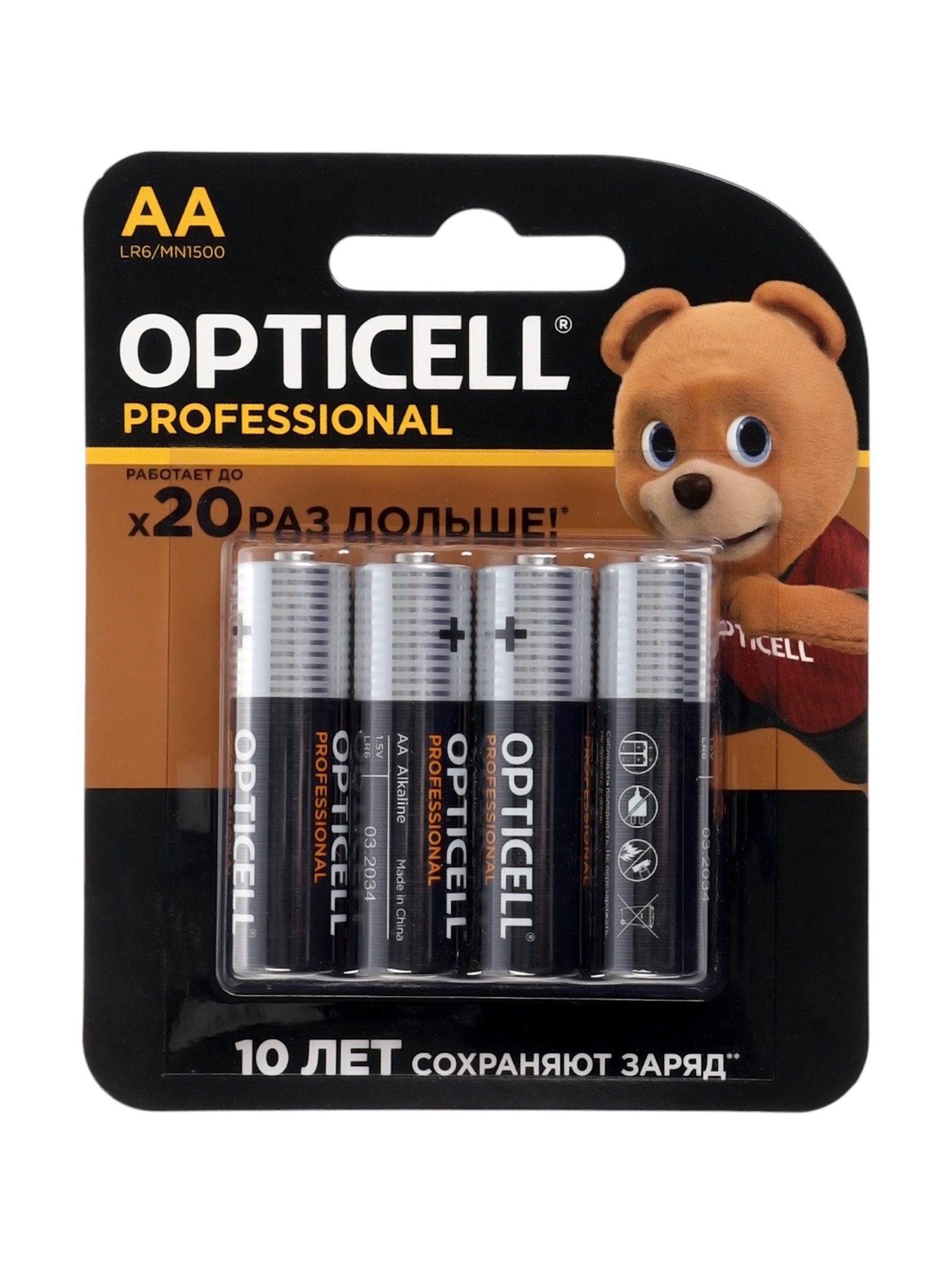 Э/П LR6/AA OPTICELL Alkaline (BL4/1шт)