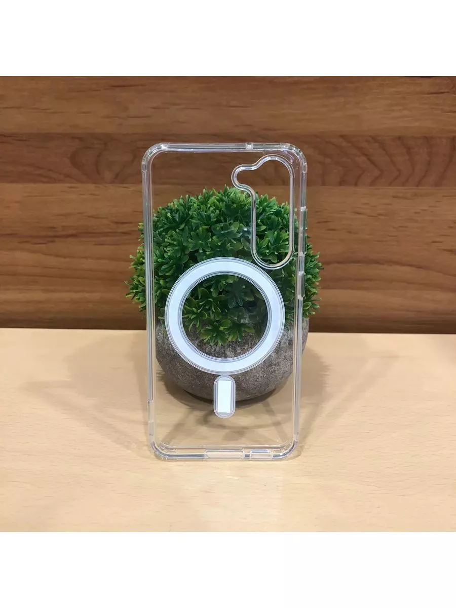 Накладка для Samsung S23FE Clear Case Premium MagSafe (Пластик)
