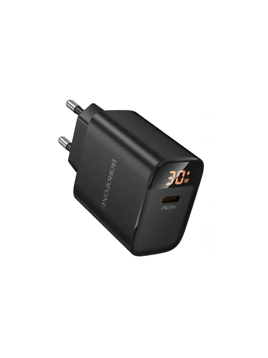 СЗУ (блок) USB A+C BOROFONE BA96A LED PD20W/QC18W